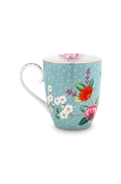 Pip Studio Blushing Birds Mokken - Servies - Set van 4 Kopjes - Blauw - 350ml - vtwonen shop