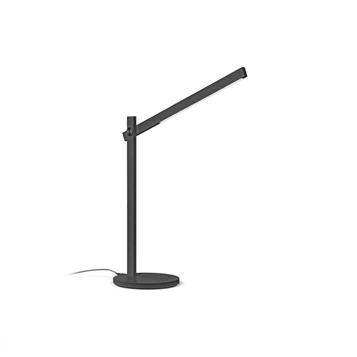 Ideal Lux PIVOT Dimbare Geïntegreerde LED Tafellamp Zwart, Ingebouwde Schakelaar, 3000K