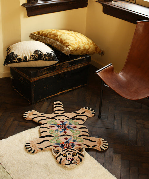 Doing Goods Mahee Majestic Tijger Vloerkleed - Klein 92 x 62 x 2 cm - 100% wol - vtwonen shop