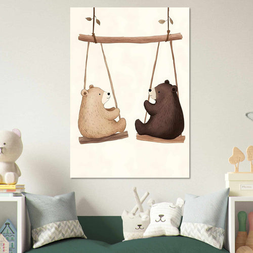 Artfulprints  Berenvriendjes   poster A4 21x29.7 cm - vtwonen shop