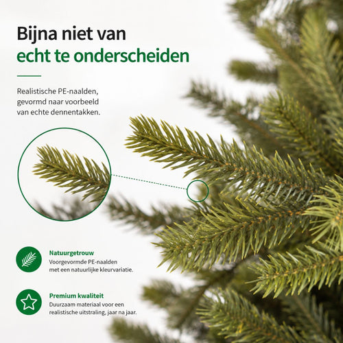 Black Box Trees Clive Kerstboom - Realistische Kunstboom met Volle Uitstraling en 1840 Takken - Kerstversiering voor Binnen - Sfeervol en Realistisch