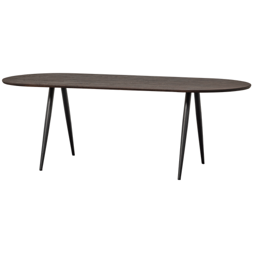 WOOOD eettafel ovaal vingerlas Tablo - Eiken - Mystic Brown - 220x90