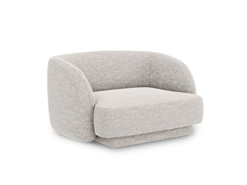 Micadoni Fauteuil Miley structurele stof geld - 90x103x70cm