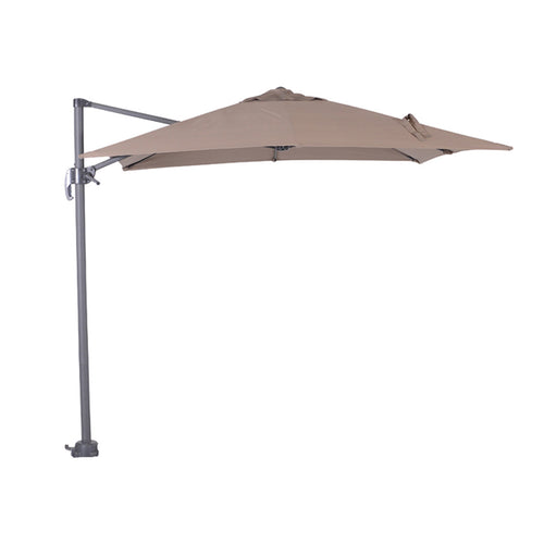 Hawaii parasol S - 250x250 cm - carbon black - taupe - vtwonen shop