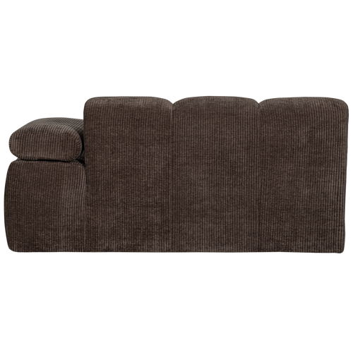 WOOOD 1,5-zits bank met arm rechts Mojo - Ribstof - Bruin -74x160x67cm - vtwonen shop