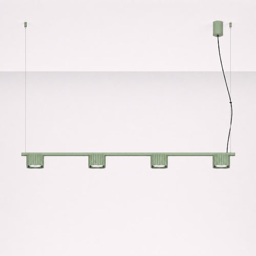 Sollux Lighting Kroonluchter RIFF 4 saliegroen Gx53 - 122x10x208cm