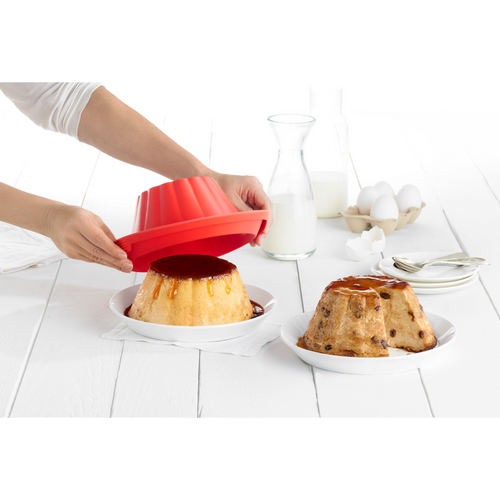 Lékué Puddingvorm met Keramisch bord