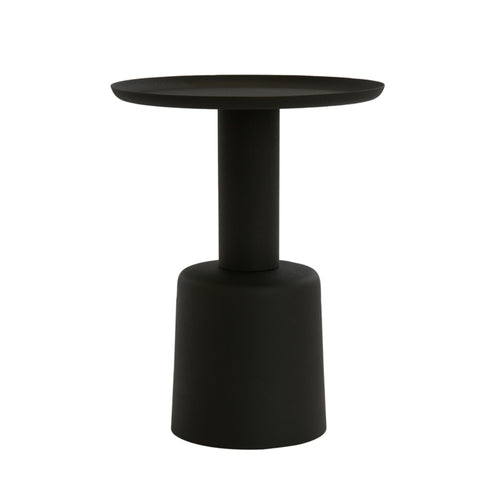 Light & Living bijzettafel Milaki - zwart - Ø39cm