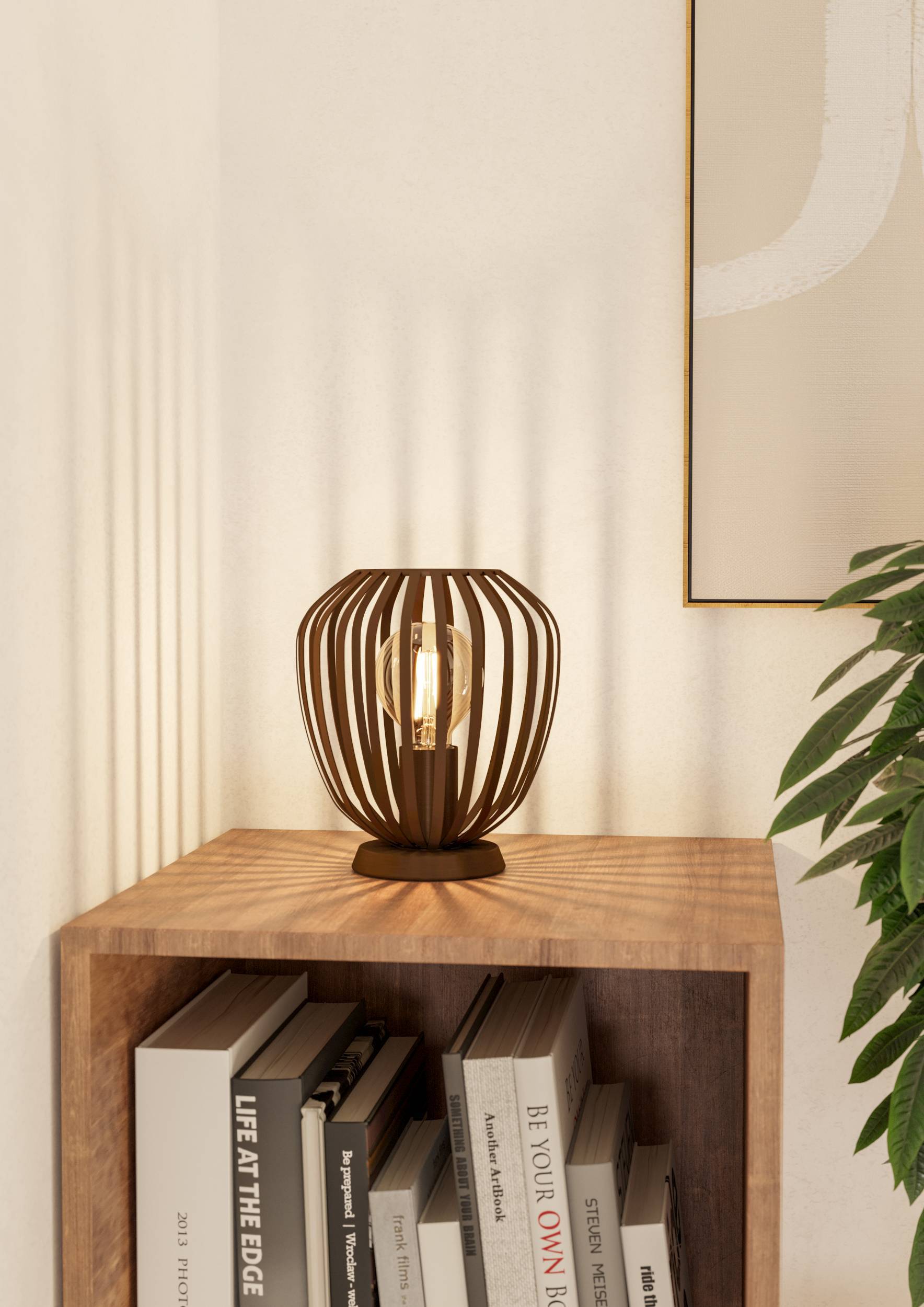 EGLO Espinal Vloerlamp - E27 - H 170 cm - Brons - Staal | Leen Bakker