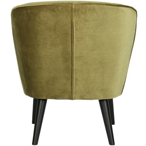 WOOOD fauteuil Sara - Polyester - Army - 71x59x70 - vtwonen shop