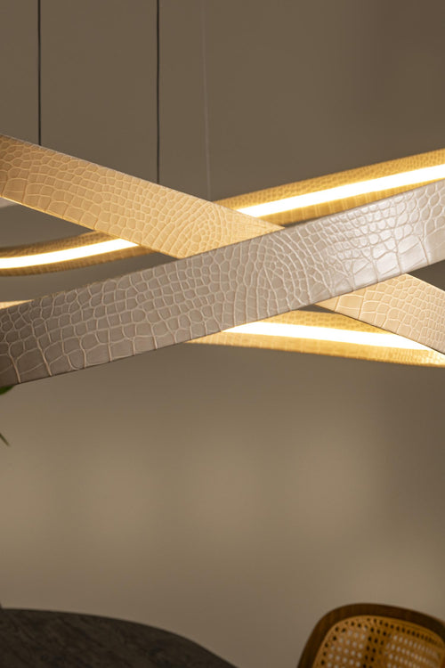 Lucide hanglamp SLALOM - Geïntegreerde LED - Beige - vtwonen shop