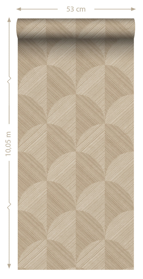 Origin Wallcoverings behang 3D-motief beige - 0.53 x 10.05 m - 347936 - vtwonen shop