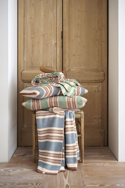 Pip Studio Sprei Bonsoir Combistripe - 130 x 170 cm - Groen