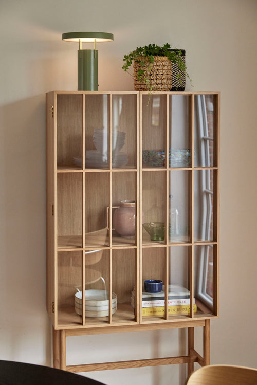 Hübsch draagbare lamp BringMe - staal - ø25xh28cm