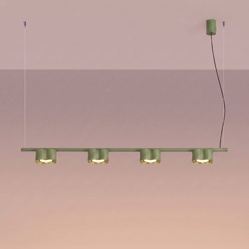 Sollux Lighting Kroonluchter OVIO 4 saliegroen Gx53 - 122x12x208cm