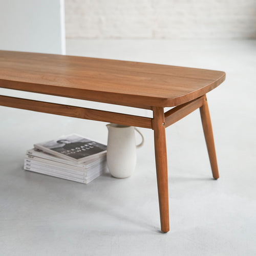 Tikamoon Twist - Massief teakhout salontafel - Naturel - vtwonen shop