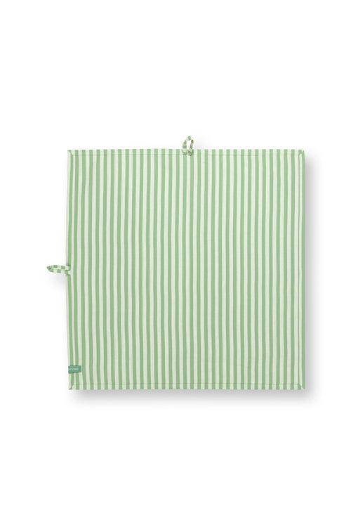 Pip Studio - Theedoeken Stripes - Lichtgroen - 65x65 cm - Set van 2
