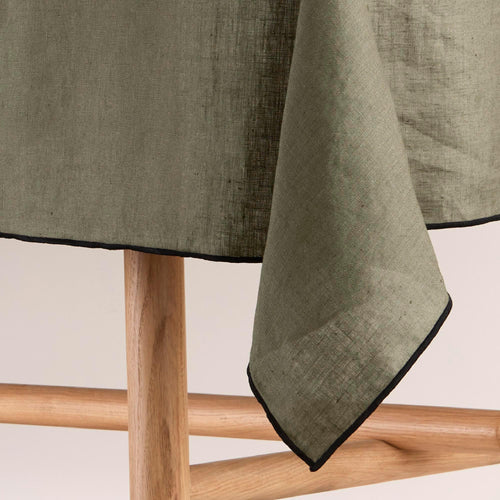 Madura Rechthoekig tafelkleed Carlina grijs kaki en zwarte hommel 170x250 cm