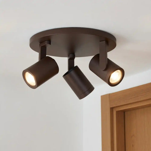 Highlight spot HALO - 3 lichts - 25  x 15   cm - bruin