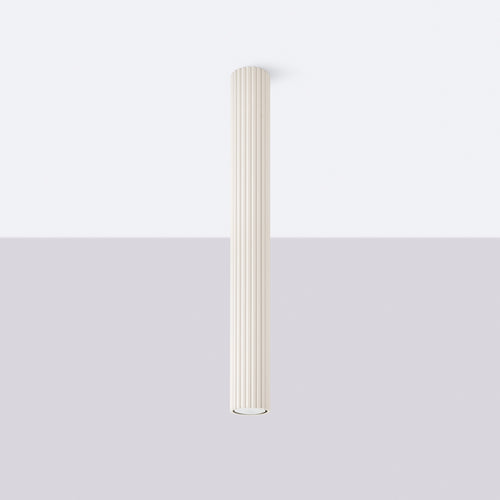 Sollux Lighting Plafondlamp KARBON 60 beige - 6,5x6,5x60cm