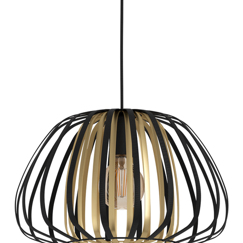 EGLO hanglamp Encinitos - e27 - ø 37,5 cm - zwart/goud - vtwonen shop
