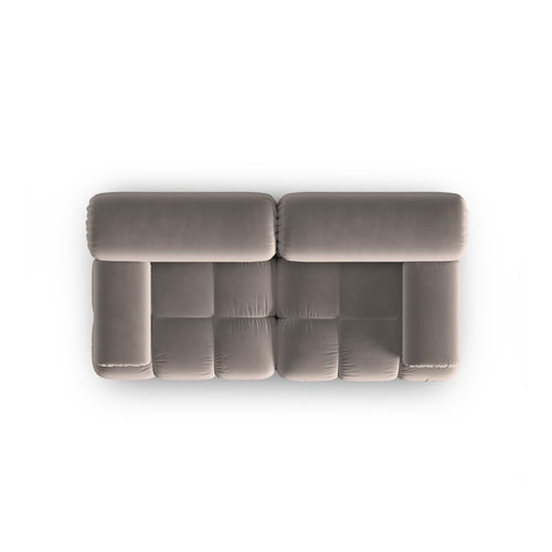Cosmopolitan Design - Modulaire bank Cortina 2-zits, flueel cappuccino - 94x188x70cm