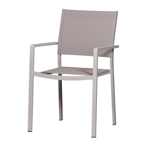 WOOOD tuintafel Bear & tuinstoelen Fowl - Aluminium - Zand - 75x240x87