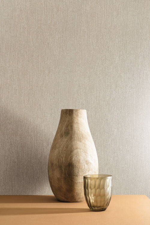 Masureel behang effen beige - 53 cm x 10.05 m - 630894