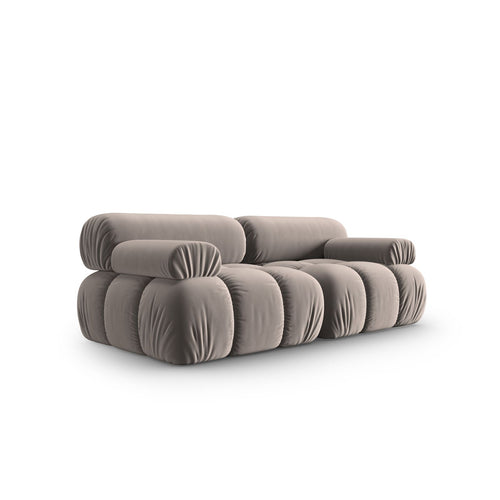Cosmopolitan Design - Modulaire bank Cortina 2-zits, flueel cappuccino - 94x188x70cm