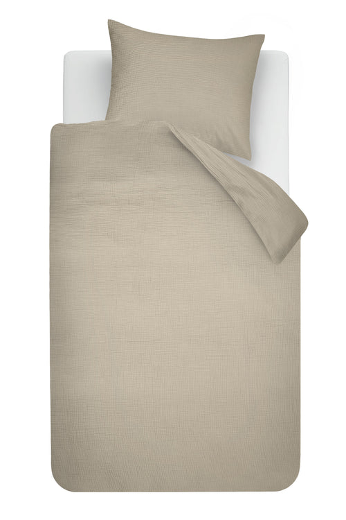 Beddinghouse Dekbedovertrek Mist - 140 x 200/220 cm - Zand
