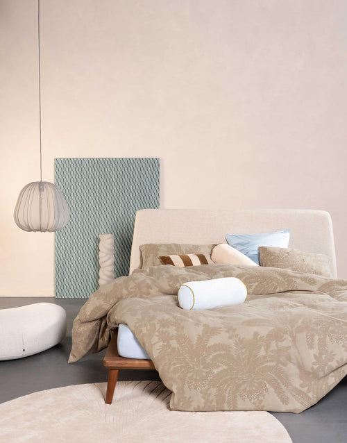 Essenza Palma dekbedovertrek - Tweepersoons – 200x200/220 cm - Taupe