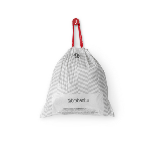 Brabantia PerfectFit Afvalzak, code J, 20-25 liter, 120 stuks, set van 6 rollen - White