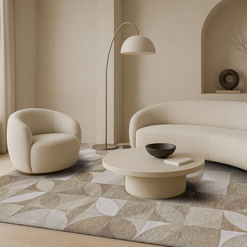 Lola&Moi vloerkleed Diamond - beige -170x240cm - vtwonen shop