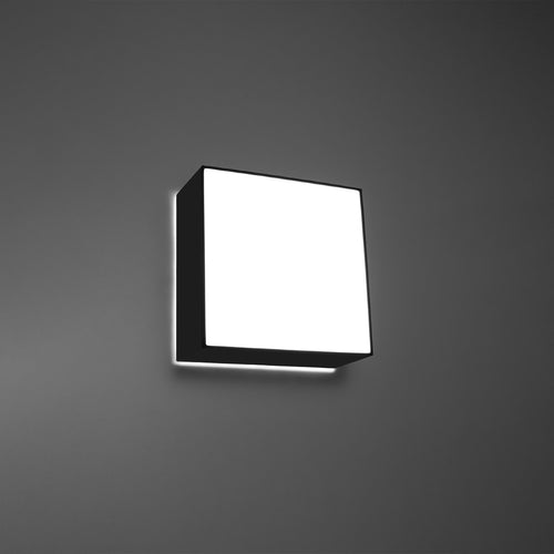 Sollux Lighting Plafondlamp HORUS zwart - 25x25x11cm