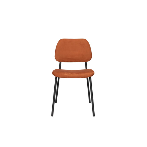 Dutchbone Darby Eetkamerstoelen Terra Cotta - Set van 2 - vtwonen shop