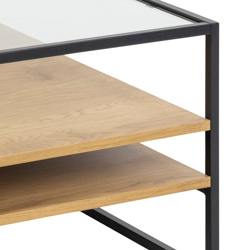 BRAM Salontafel Tahi - 80 x 80cm - Eiken