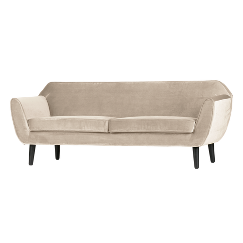WOOOD bank Rocco 187 cm - Velvet - Off White