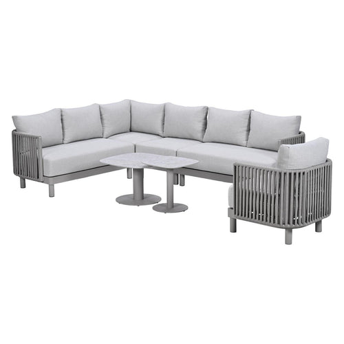 Garden Impressions Loungeset Andong hoek 7-delig - taupe