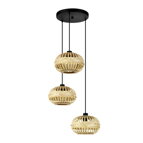 EGLO hanglamp Amsfield 1 - e27 - zwart - vtwonen shop