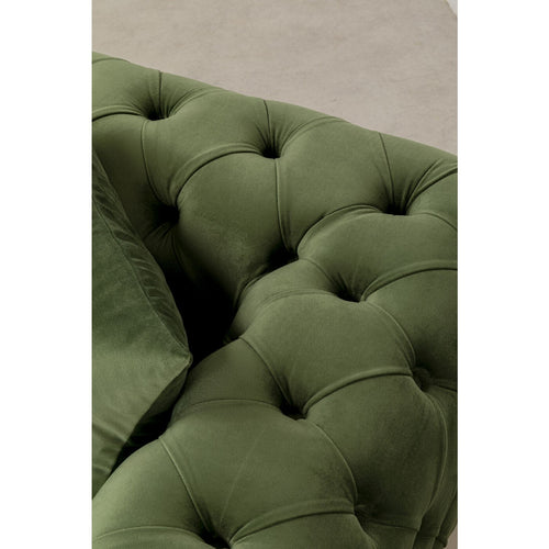 Kare Design Sofa Bellissima 2-Zits fluweel groen