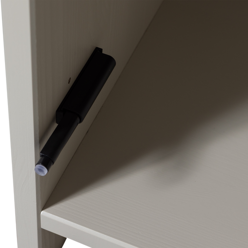 WOOOD opbergkast Meggy Smalle - Grenen hout - Dust /Grijs - 215x55x40