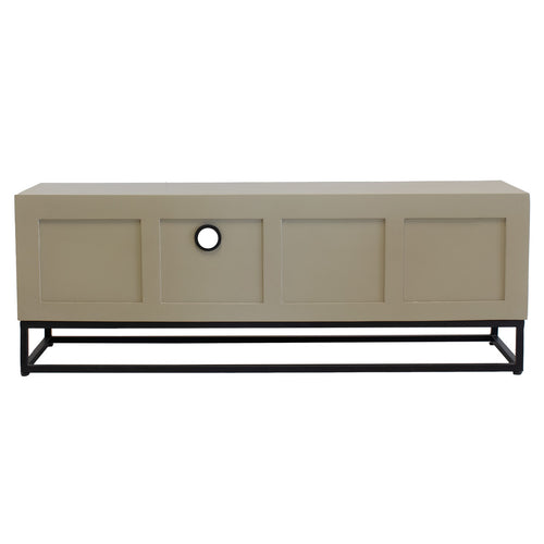 Giga Meubel Tv-meubel Cervi - Mangohout/Metaal - Taupe - 140x42x50cm - vtwonen shop