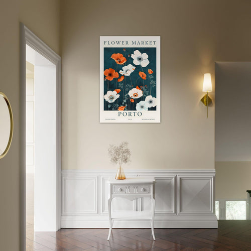 Artfulprints  Flower market - Porto   poster 30x40 cm - vtwonen shop