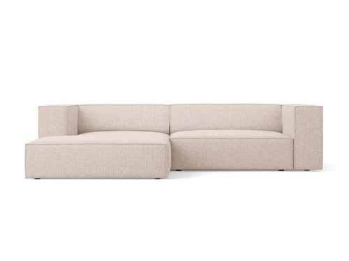 Cosmopolitan Design linker hoekbank Arendal 3-zits, chenille, beige - 166x224x70cm