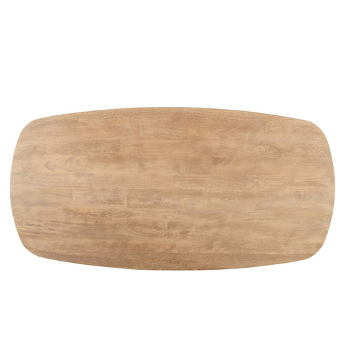 DÉJA Living Eettafel Majada - Deens Ovaal Naturel Mangohout - 240x100x76cm - vtwonen shop