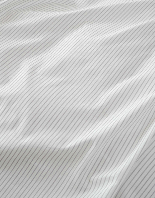 Marc O'Polo Classic fine stripe dekbedovertrek - Lits-Jumeaux XL – 260x200/220 cm - Grey mist