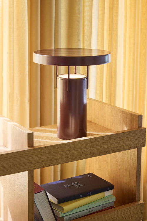 Hübsch draagbare lamp BringMe - acryl/ijzer - ø25xh28cm