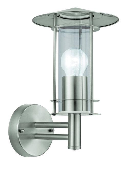 EGLO wandlamp buiten Lisio - e27 - 30 cm - RVS - glas