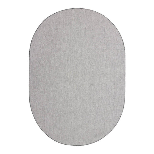 Buitenkleed Ovaal Mono - Grijs/Wit - Dubbelzijdig - EVA Interior - 240 x 340 cm - vtwonen shop