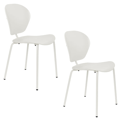 Zuiver The Ocean Chair Eetkamerstoelen  Coconut Milk - Set van 2 - vtwonen shop